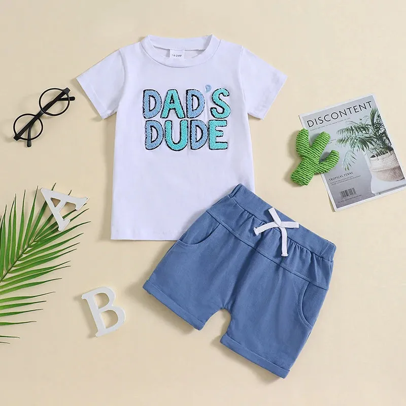 2Pcs Summer Baby Boy Short Sleeve Set