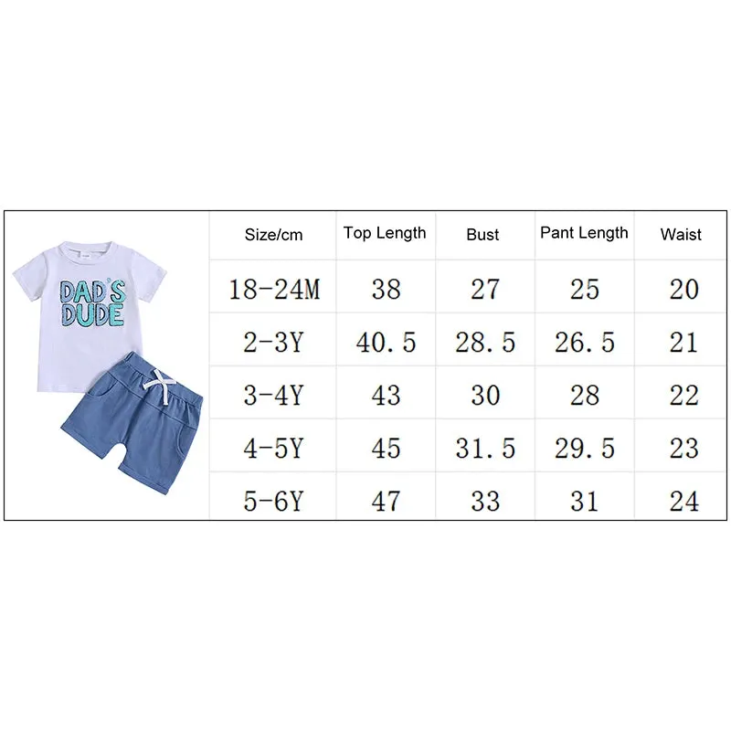 2Pcs Summer Baby Boy Short Sleeve Set