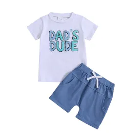 2Pcs Summer Baby Boy Short Sleeve Set