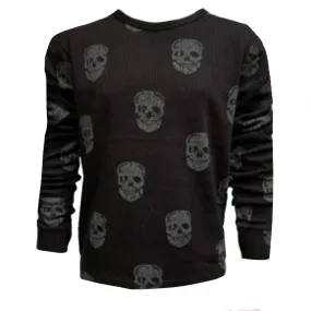 Allover Skull Thermal Crew