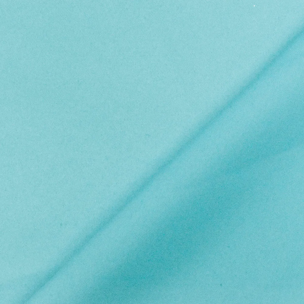 Aqua Sky Blue Solid Poly Bridal Satin Woven Fabric