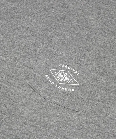 Basic Grey Pocket Logo Tee