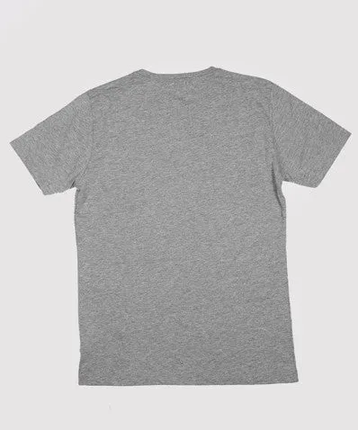 Basic Grey Pocket Logo Tee