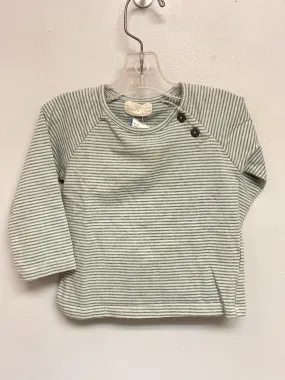 Bean's Size 6M Sage Stripe Cotton Infant Boys Onesies & Tees