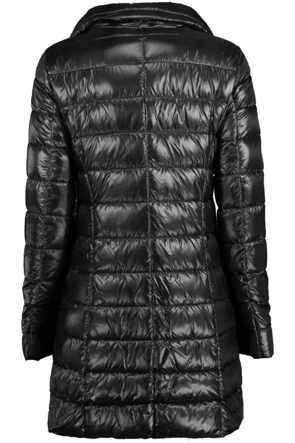 Black Iconico Fitted Midi Jacket