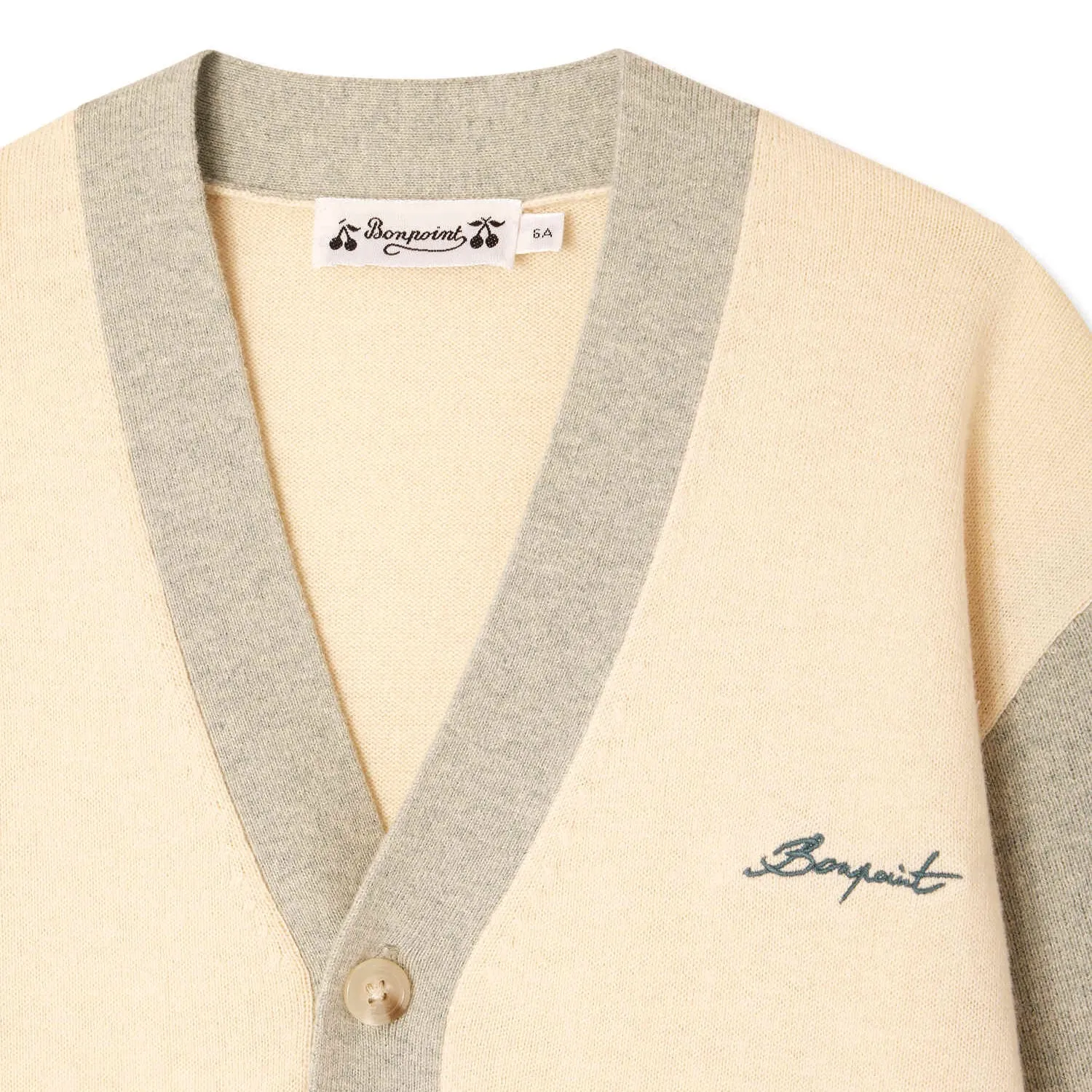 BONPOINT Edouard Two-Tone Cardigan