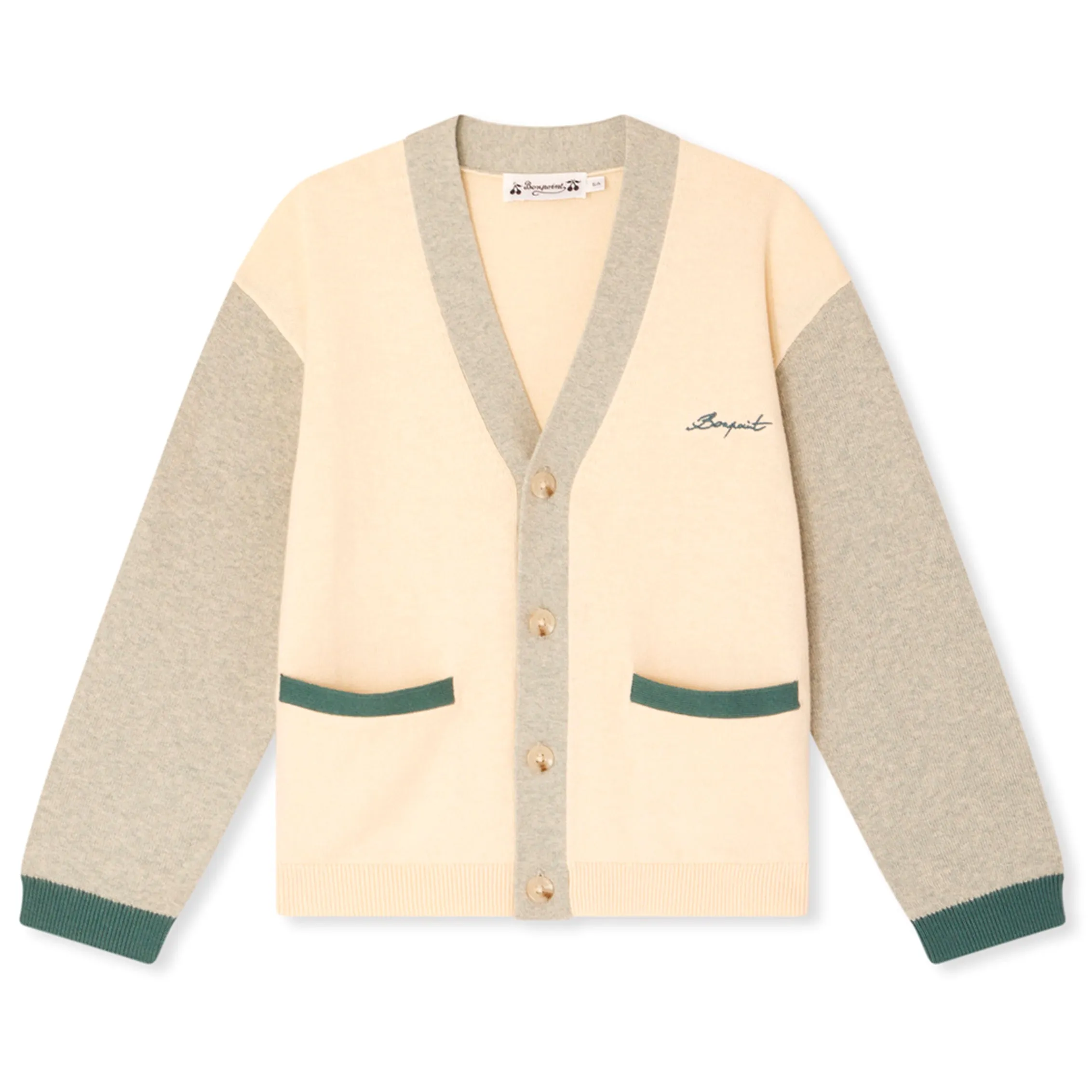 BONPOINT Edouard Two-Tone Cardigan