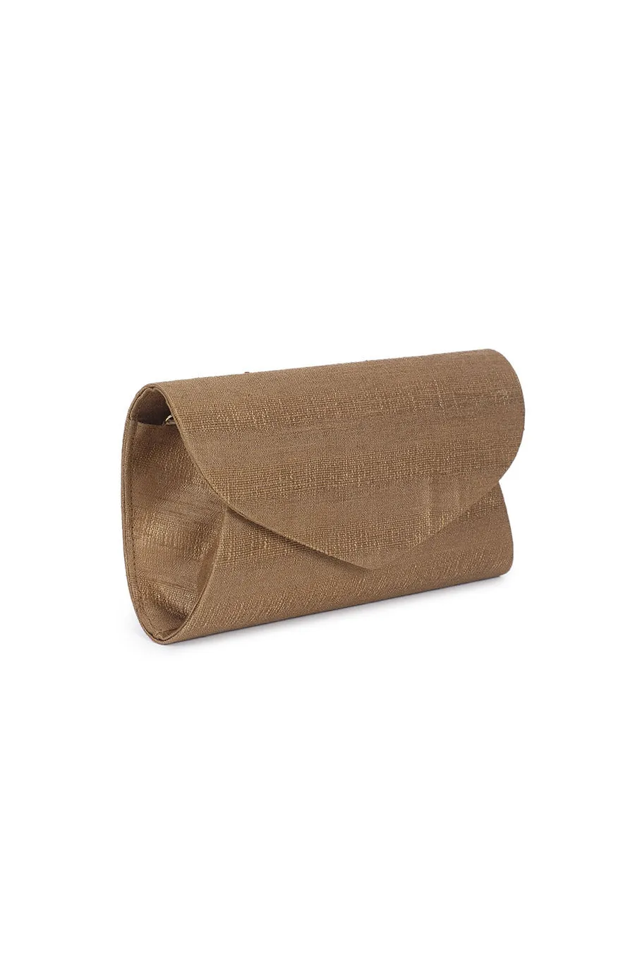 Brown Flap Clutch