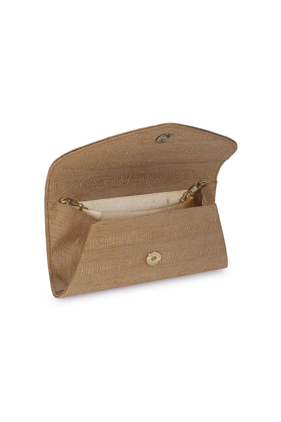 Brown Flap Clutch