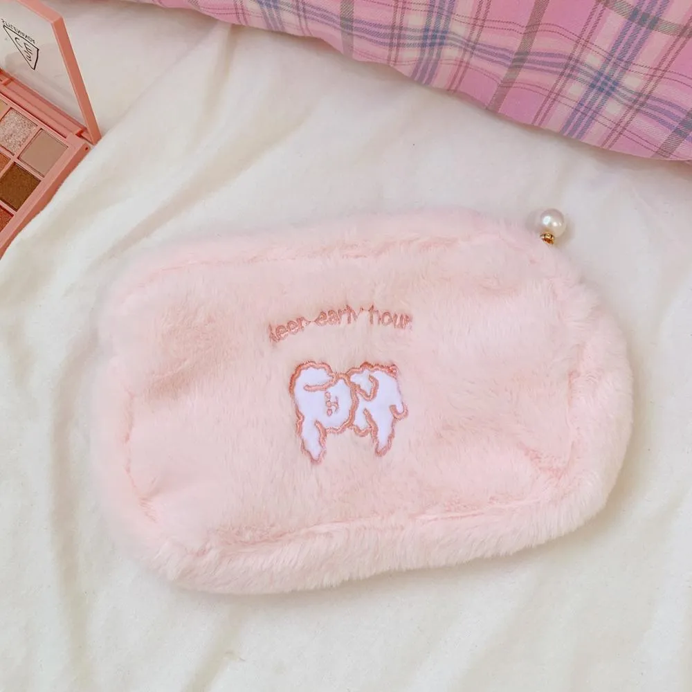 Cartoon Bear Embroidery  Clutch