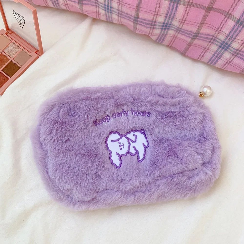 Cartoon Bear Embroidery  Clutch