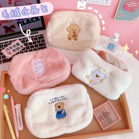Cartoon Bear Embroidery  Clutch