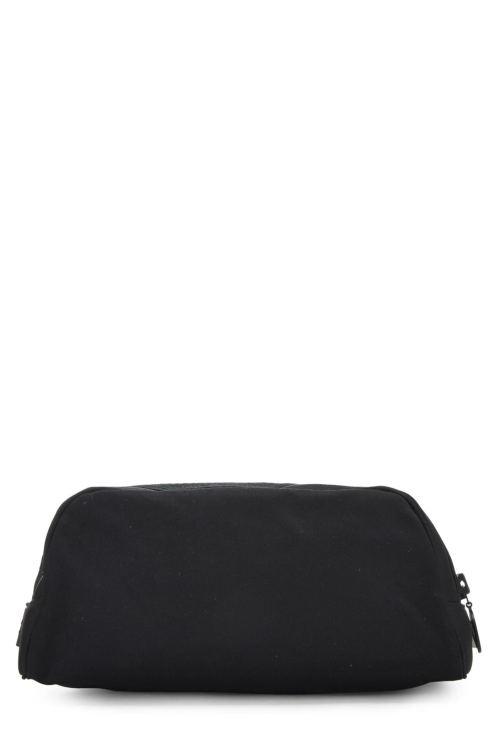 Chanel,  Black Sportline Nylon Zip Pouch, Black