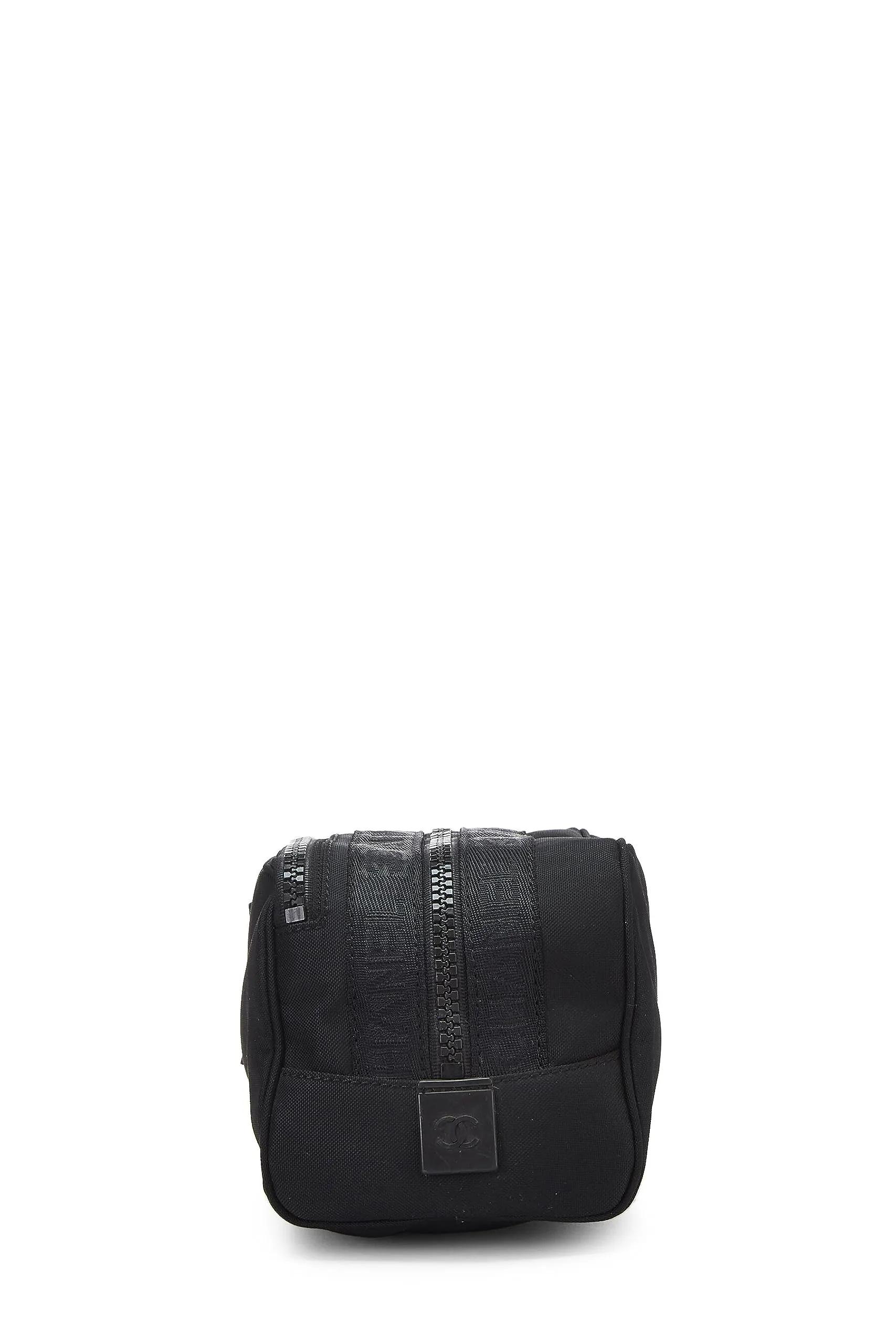 Chanel,  Black Sportline Nylon Zip Pouch, Black