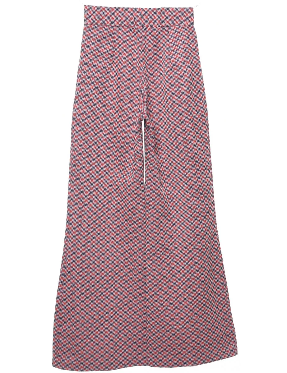 Checked Pattern Trousers - W24 L31