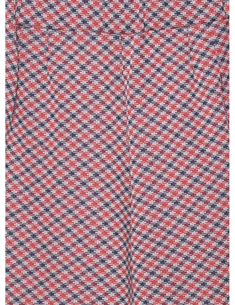 Checked Pattern Trousers - W24 L31