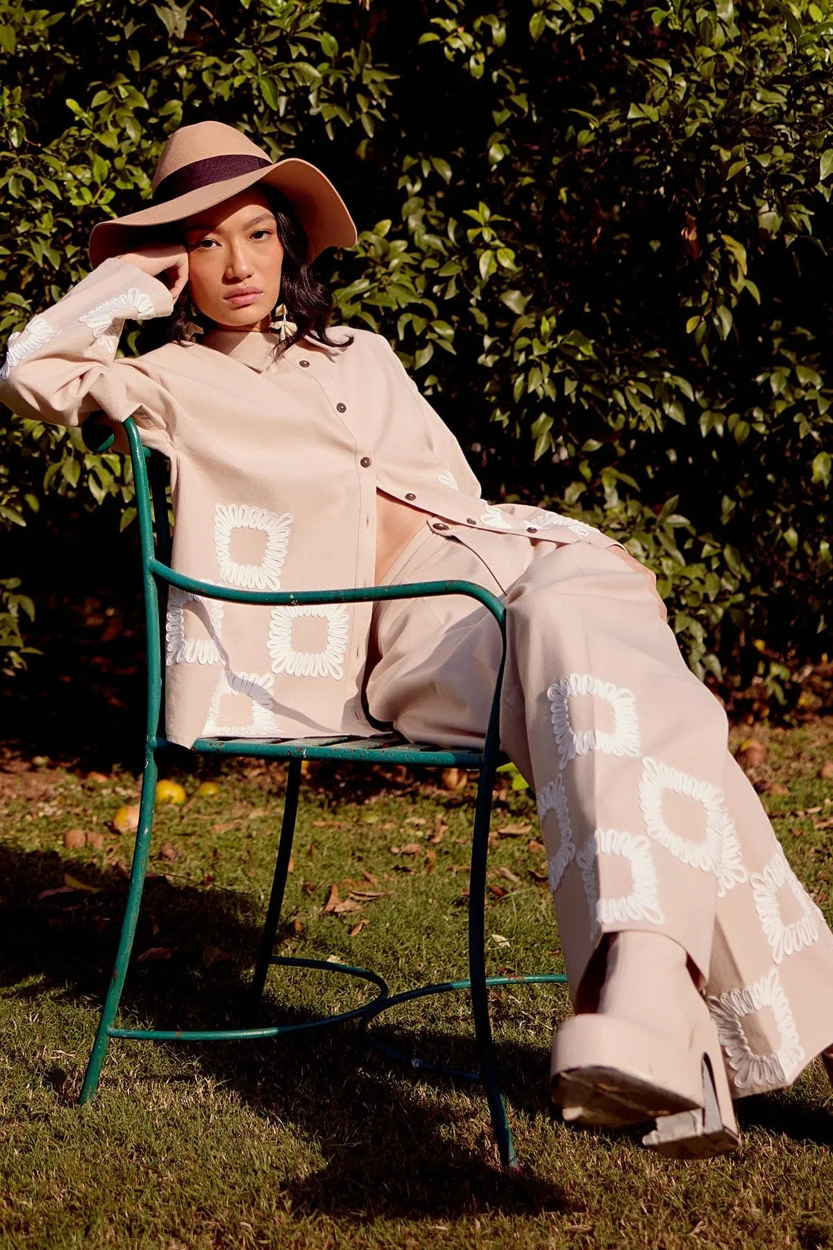 Cora Embroidered Trouser