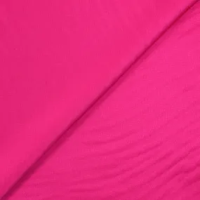Crêpe satin de polyester uni rose barbie