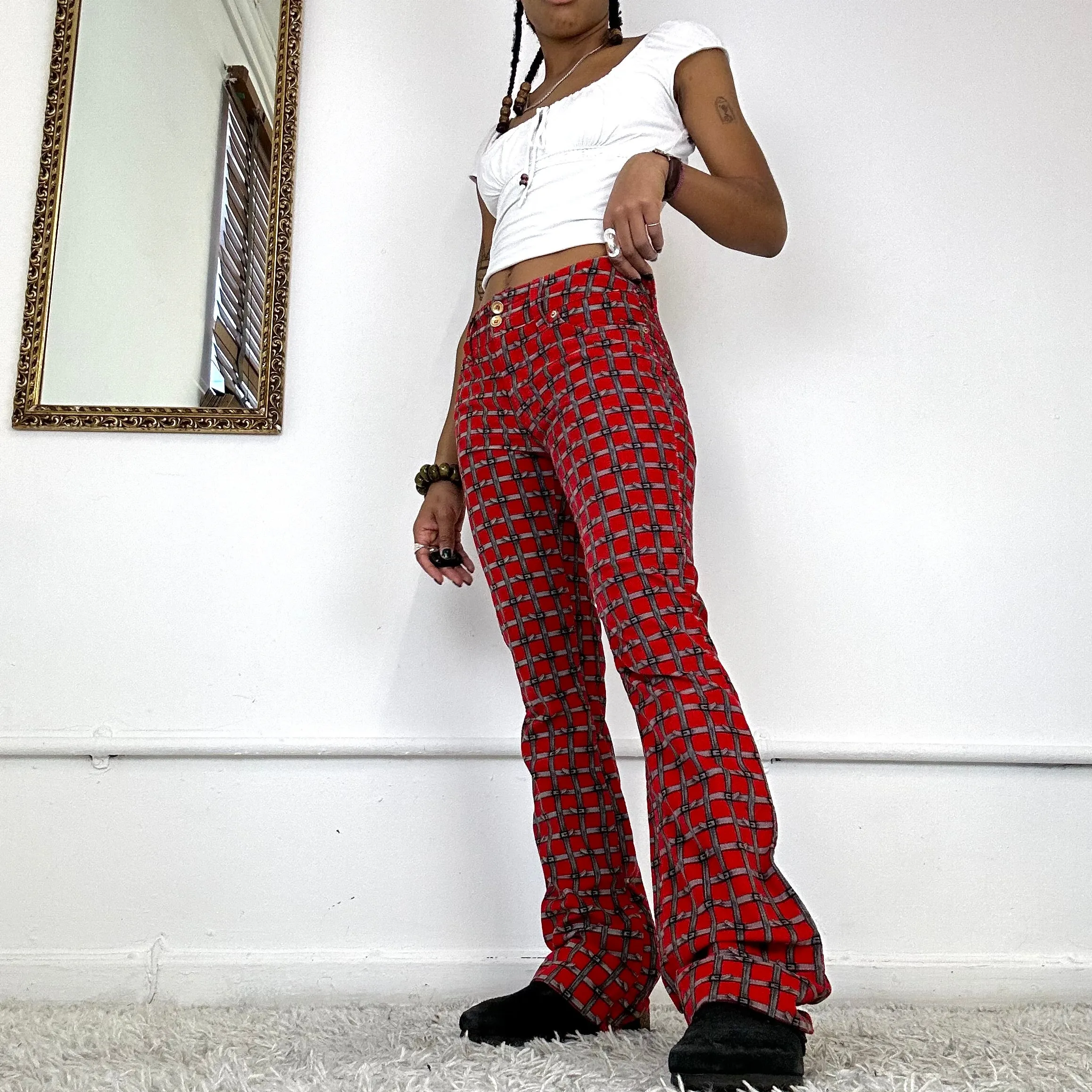 dolce & gabbana flared trousers