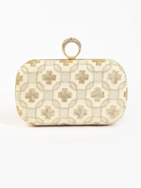 Embroidered Formal Clutch