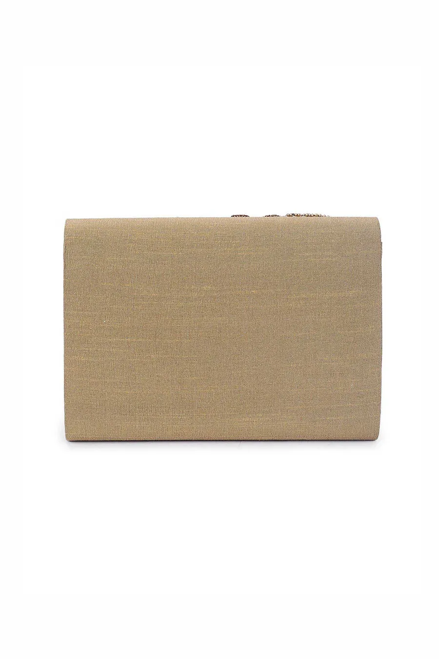 Gold Cleopatra Hand-Embroidered Clutch