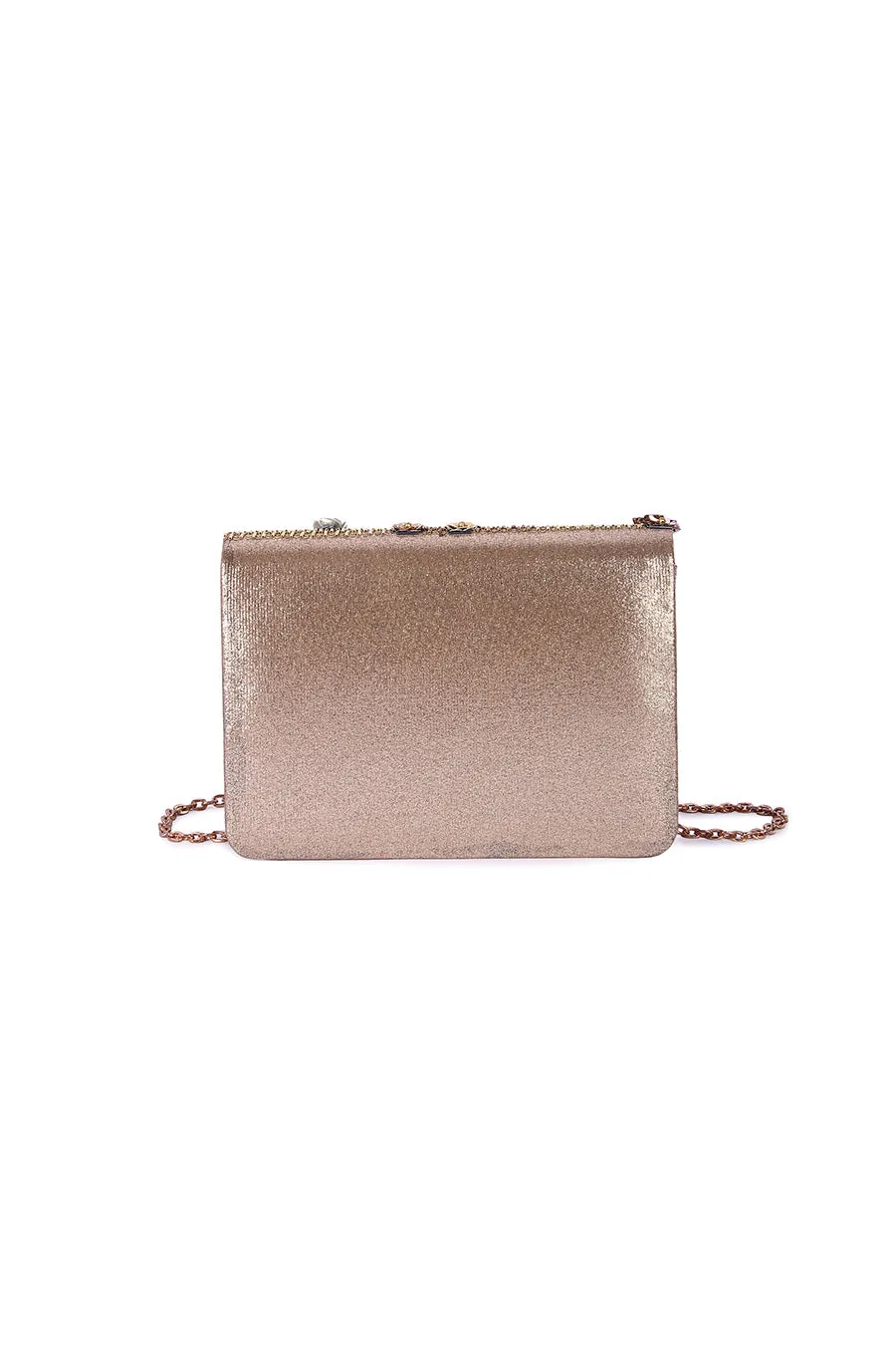 Gold Shaamali Hand-Embroidered Clutch