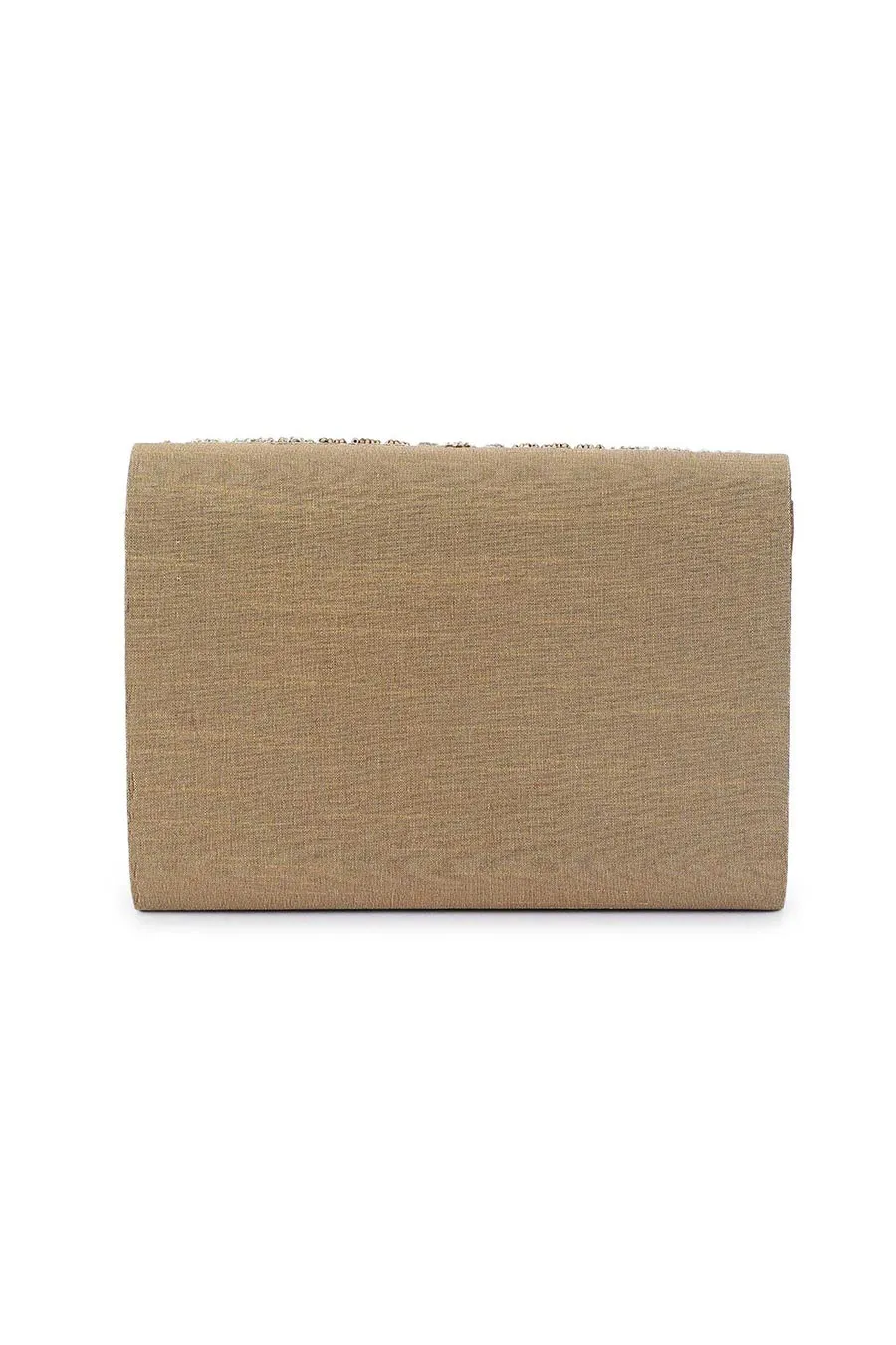 Gold Sun Hand-Embroidered Clutch