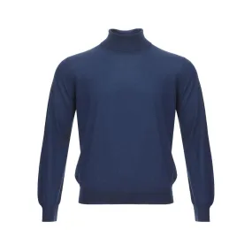 Gran Sasso Elegant Cashmere Sweater in Serene Blue