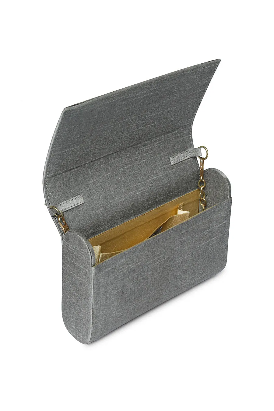 Grey Sequins Miniaudiere Clutch