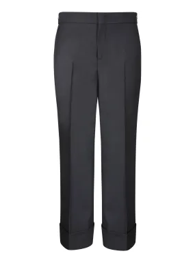 Horsebit black trousers