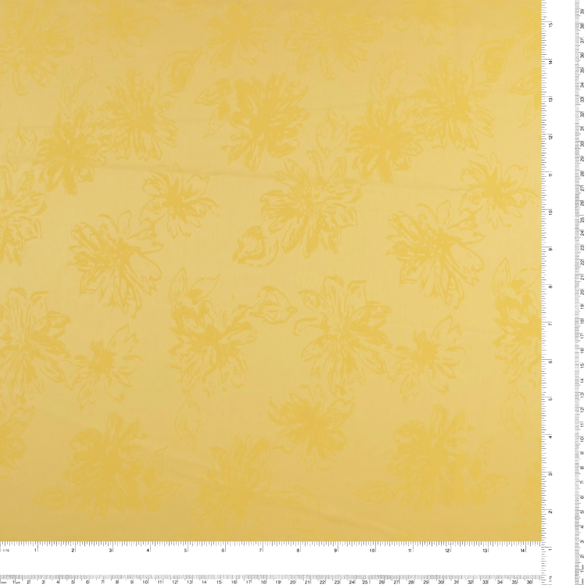 Jaquard flowers - LAURA - Sunshine