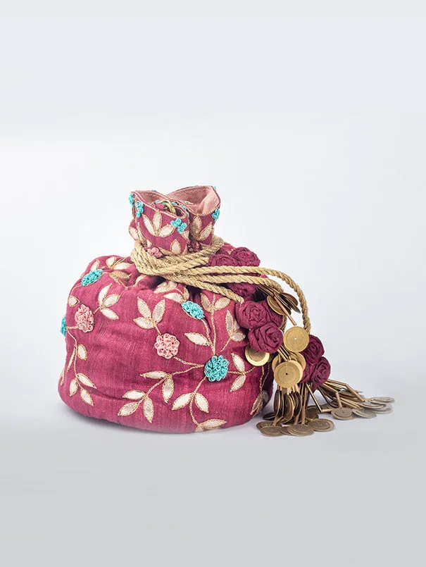 Jhoomer Embroidered Potli Bag
