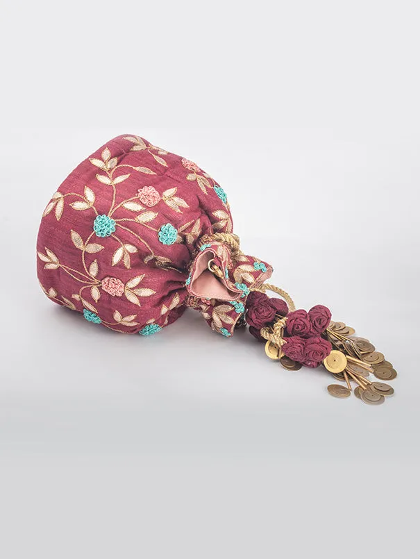 Jhoomer Embroidered Potli Bag