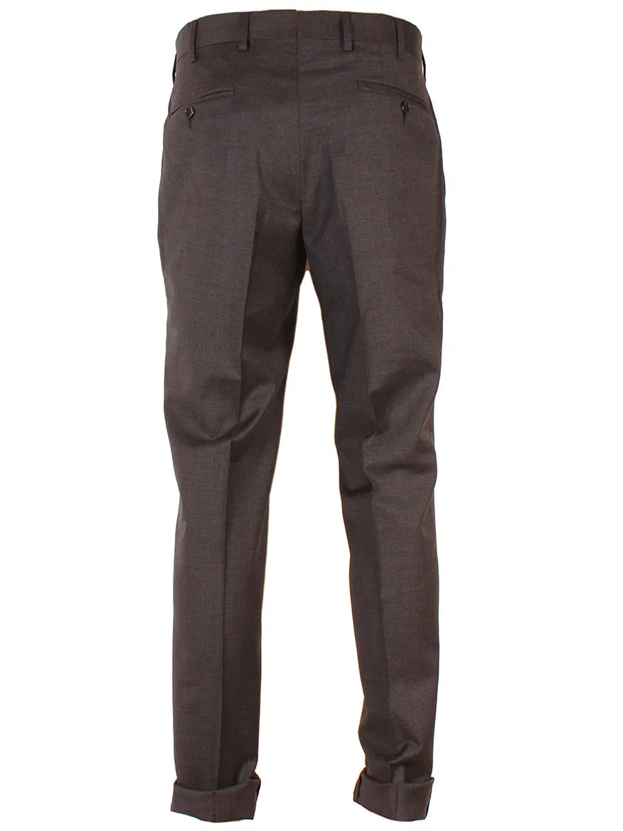 Larrimor's Collection Zelander Wool Trousers in Charcoal