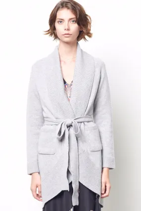 LEILA Wrap Cashmere Cocoon Sweater