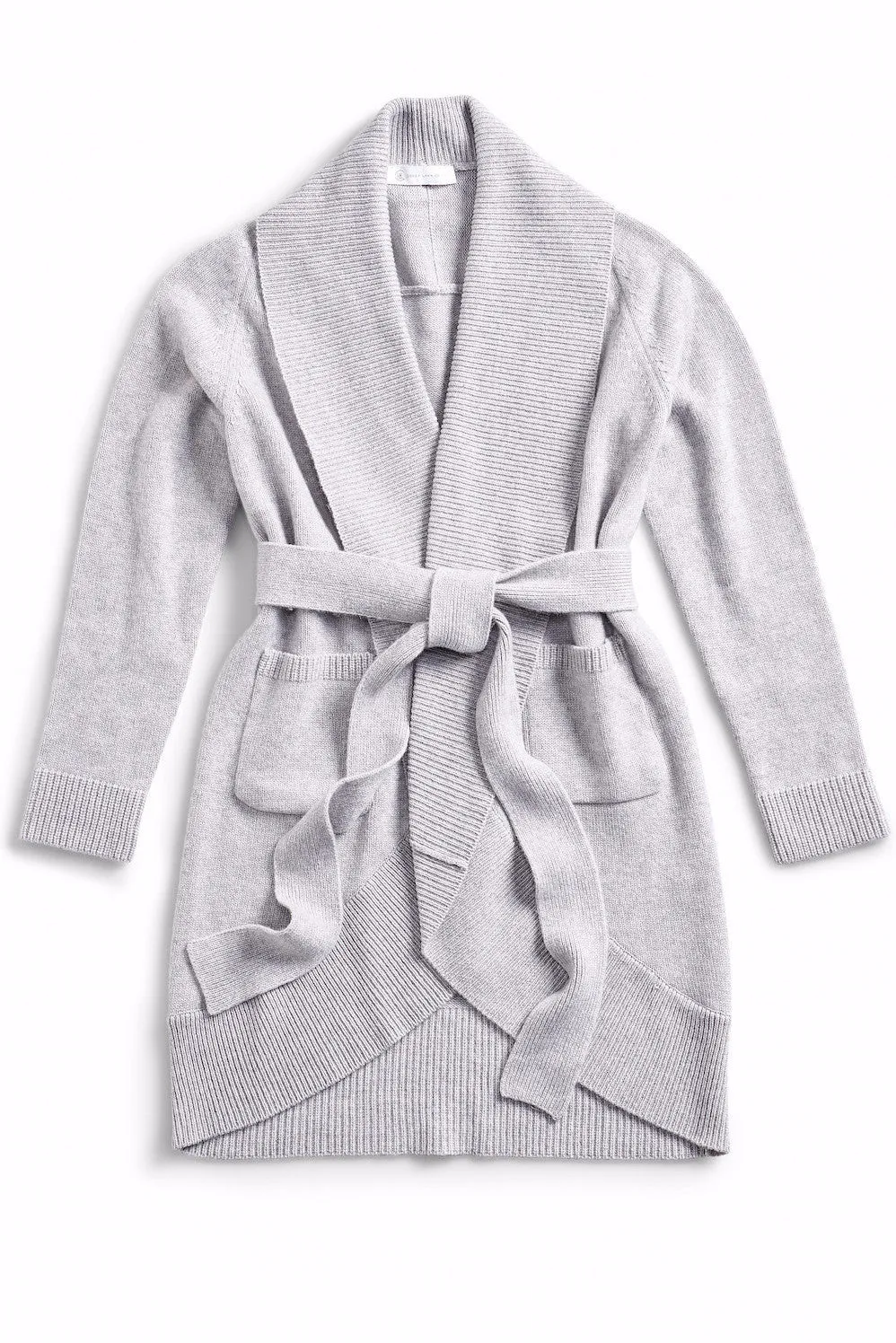 LEILA Wrap Cashmere Cocoon Sweater