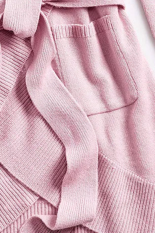 LEILA Wrap Cashmere Cocoon Sweater