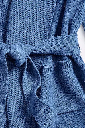 LEILA Wrap Cashmere Cocoon Sweater