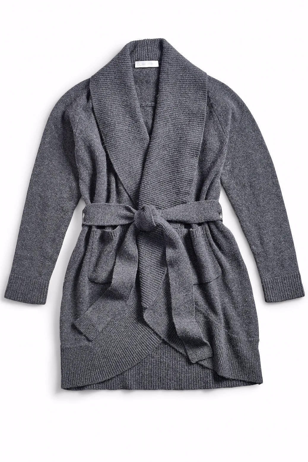 LEILA Wrap Cashmere Cocoon Sweater