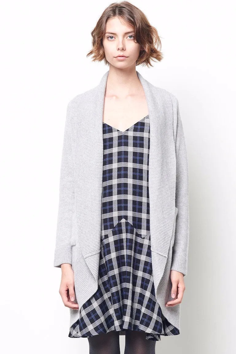 LEILA Wrap Cashmere Cocoon Sweater