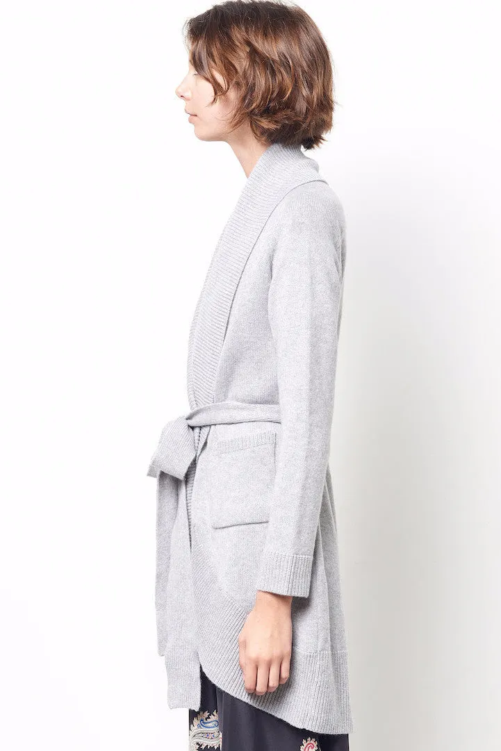 LEILA Wrap Cashmere Cocoon Sweater