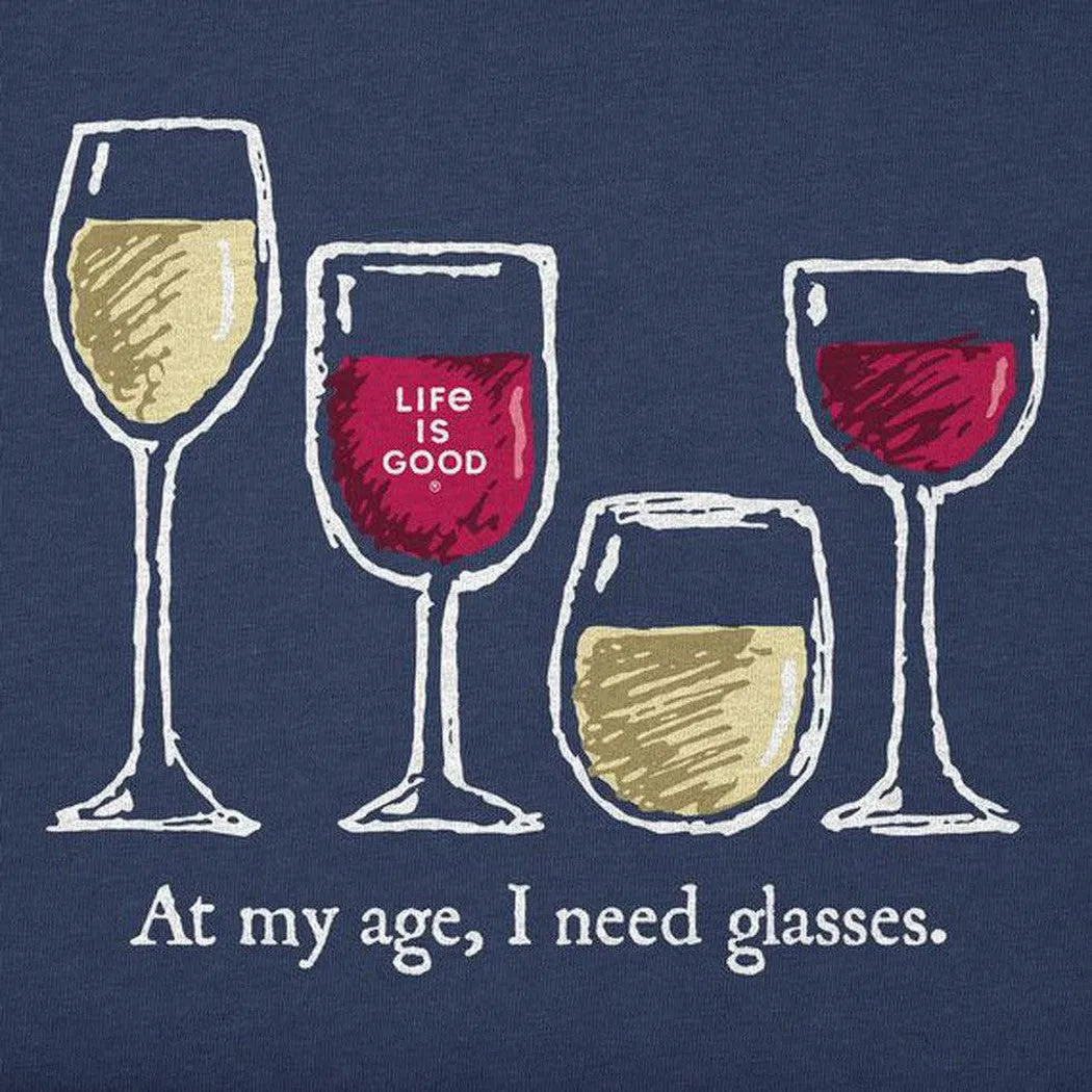 Life is Good Women's Short Sleeve I Need Wine Glasses