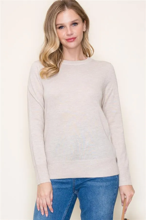 Lightweight, Soft Crew Neck Sweater