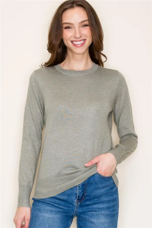 Lightweight, Soft Crew Neck Sweater