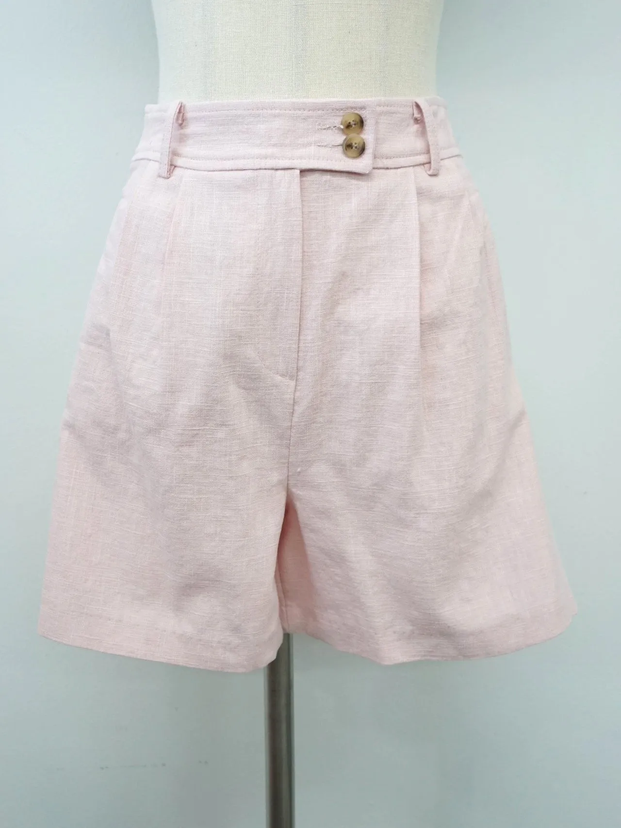 LINEN TAILORED SHORTS