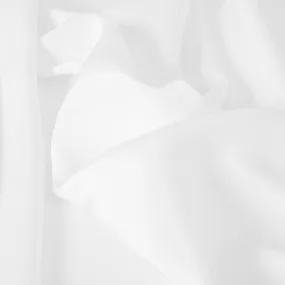 Luminous White Satin Fabric 2436
