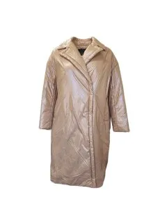 Marina Rinaldi Women's Beige Penisola Quilted Jacket Size 20W/29 NWT