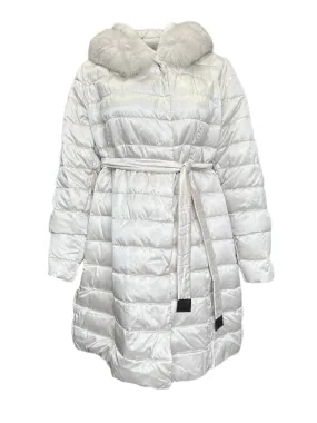 Marina Rinaldi Women's Ivory Larice Quilted Jacket NWT