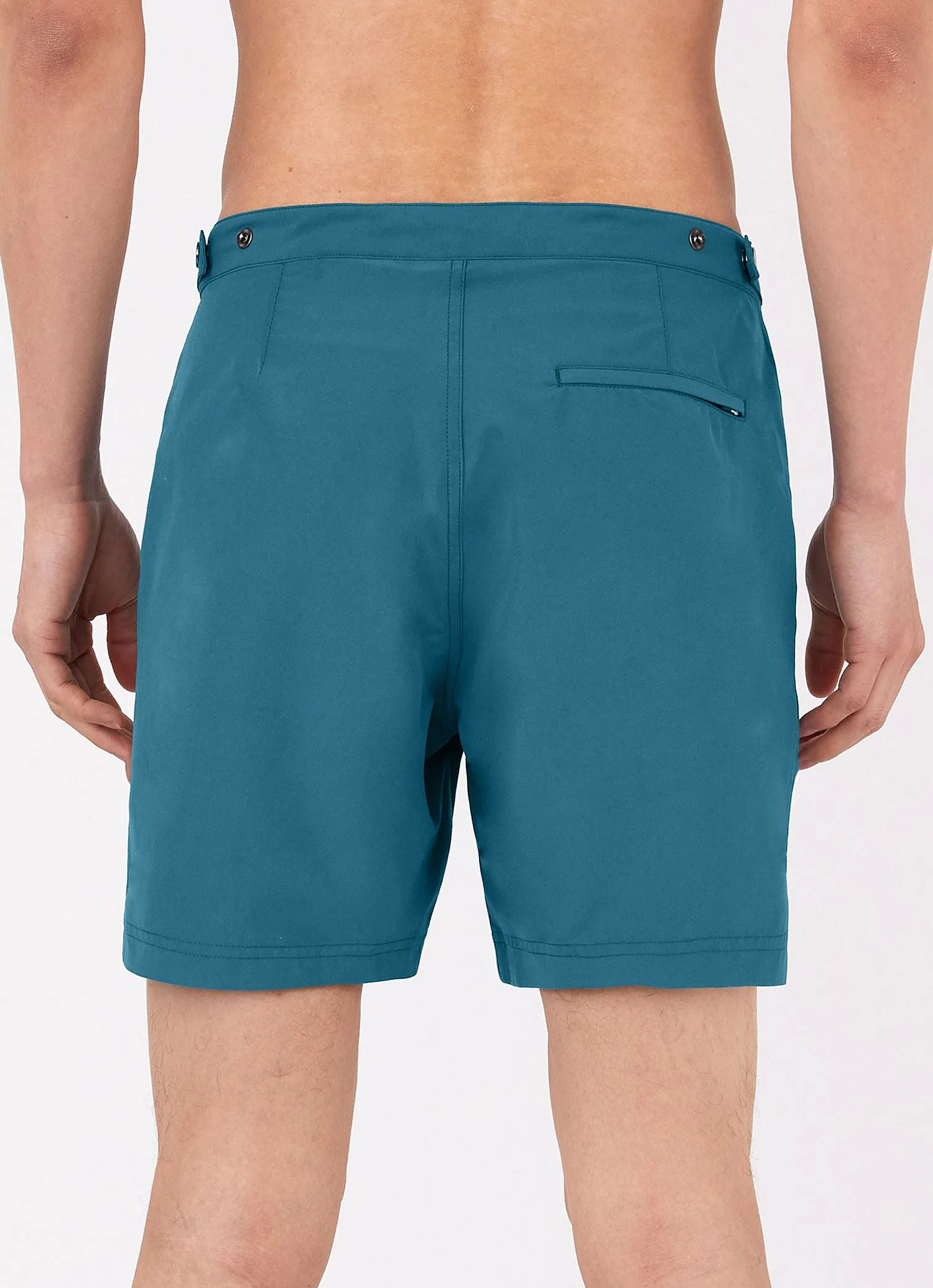 Men's Tailored Swim Short in Lagoon Blue