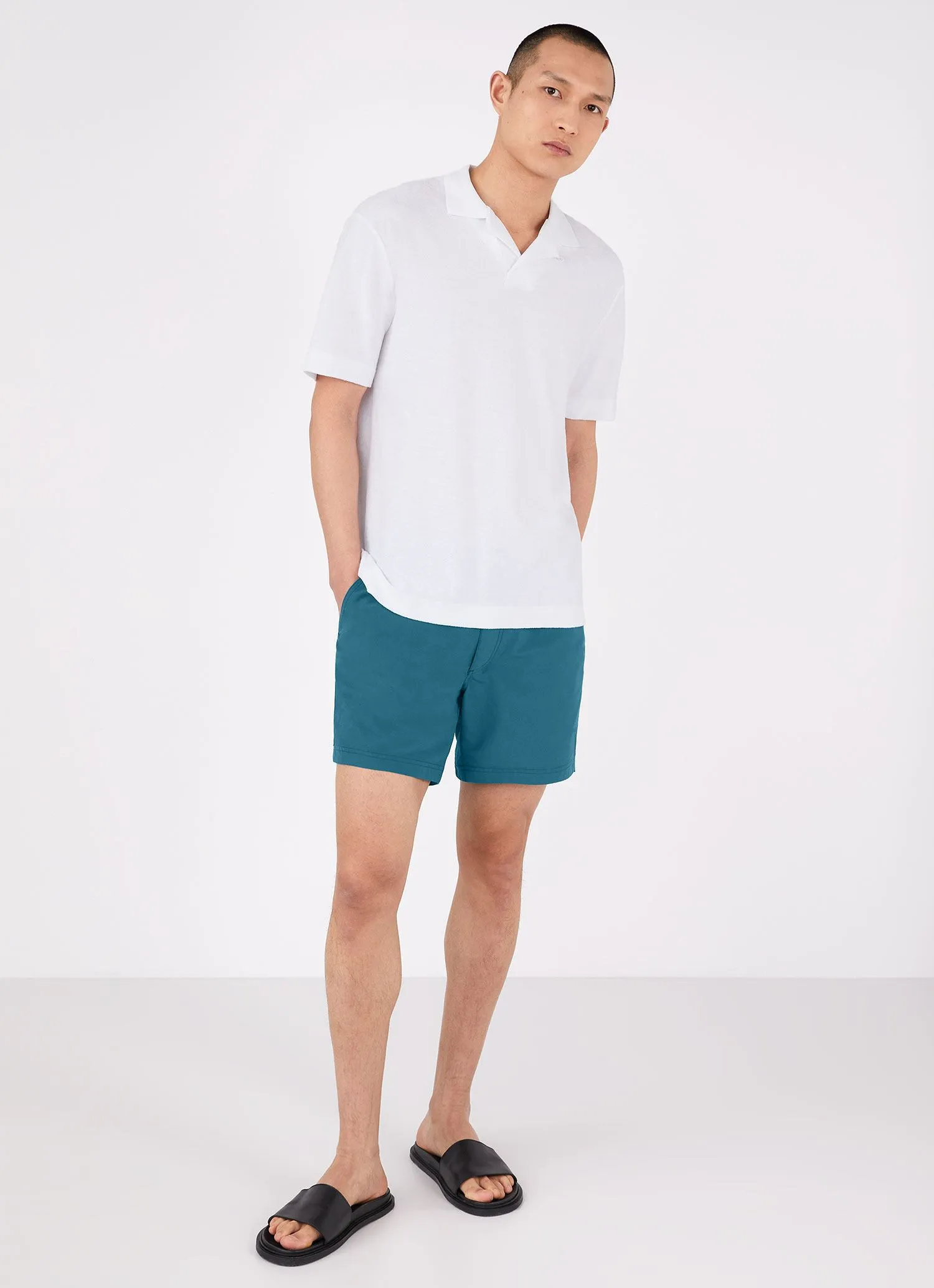 Men's Tailored Swim Short in Lagoon Blue